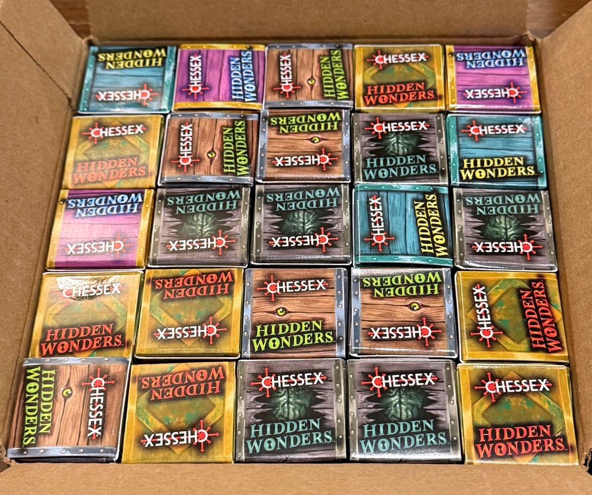 Chessex Hidden Wonders Assorted 7-Die Polyhedral Set Brick of 25
