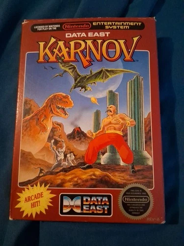Nintendo: KARNOV 1987 Data East Original Vintage Game Case Only