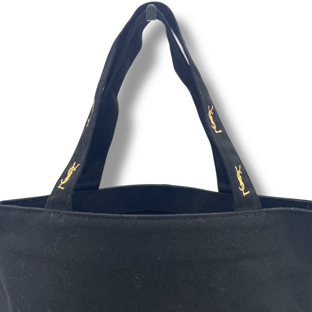 Borsa tote in tela Yves Saint Laurent ottime condizioni tracolla nera