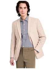 Tommy Hilfiger Mens Modern fit Sport Coat Blazer 40 R Beige Solid