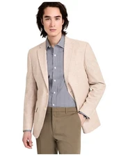 Tommy Hilfiger Mens Modern fit Sport Coat Blazer 40 R Beige Solid