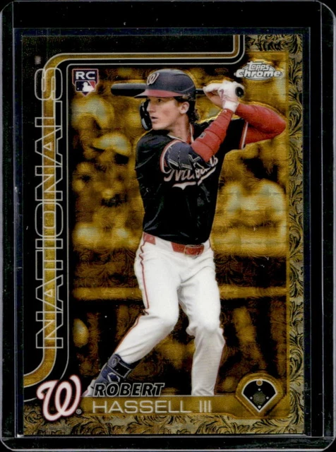 2025 Topps Gilded Collection Robert Hassell III Chrome Gold RC SuperFractor #1/1