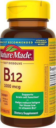 Nature's Bounty Vitamin B12 Tablets, 1000 mcg, 200 ct - Smith's