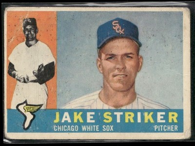 1960 Topps Jake Striker Chicago White Sox Rookie #169