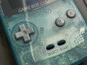 Nintendo GameBoy Color GBC W/ Laminated IPS & New Shell & Glass Lens - Crystal