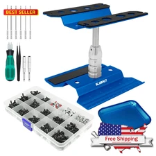 RC Car Repair Stand 360 Rotation Adjustable Height Tool Set 521 Screws Kit
