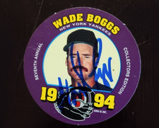 Wade Boggs Signed 1994 King B Jerky Collectors Disk