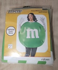 Green M M  S Adult Costume Tunic With Gloves One Size Fits Most Rubies NWT