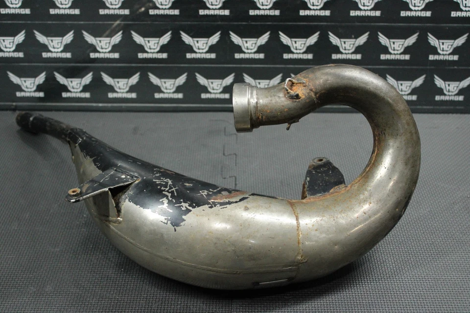 2004 KAWASAKI KX125 PRO CIRCUITO PLATINA TUBO DE ESCAPE CÂMARA CABEÇALHO 18120-0011 - Imagem 3 de 4