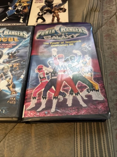 Lot Of 6 Power Rangers VHS Slip Clamshell Galaxy Black White Magna Titanium - Picture 7 of 20
