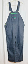 Liberty Bib Overalls Mens 44x31 Gray Canvas Relaxed Fit Work Utility Pockets NWT