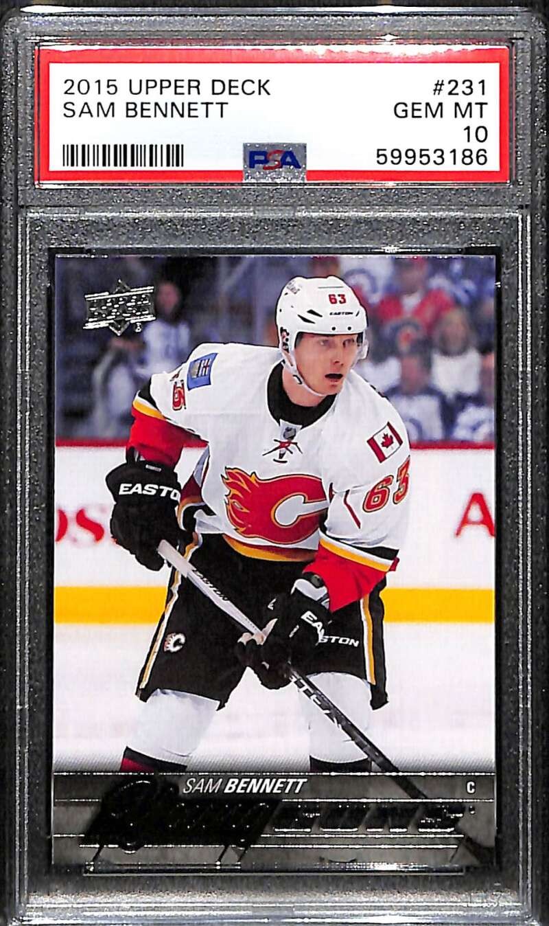 2015-16 Upper Deck 231 Sam Bennett Rookie YG Young Guns PSA 10 GEM MT 59953186