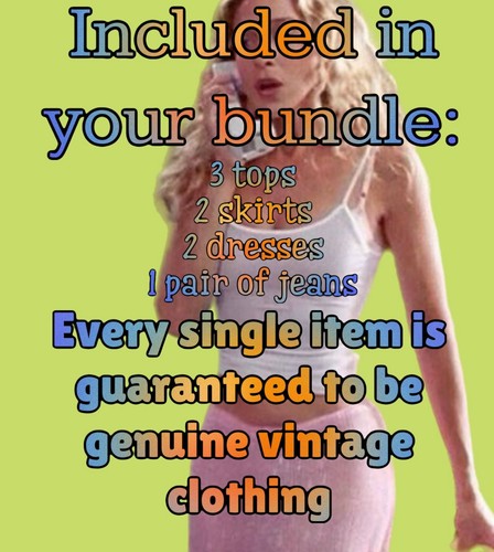 Vintage Y2K Women’s Clothing Resale Mystery Bundles 90s Fairy Grunge Goth Boho