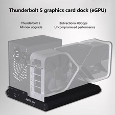 ADT-Link Thunderbolt 5 eGPU Dock PCIe 4.0 80Gbps Aluminum Enclosure