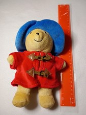 Eden Toys Paddington Bear plush Red Jacket Approx 8"
