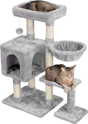Yaheetech Kratzbaum 96 Cm Hoch Katzenbaum Kletterbaum Für Katzen, Mit Plattform 