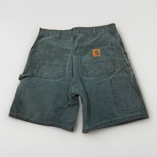 Vintage 90s Carhartt B24 HTG Union/USA Made Carpenter Shorts Faded Size 34 32 