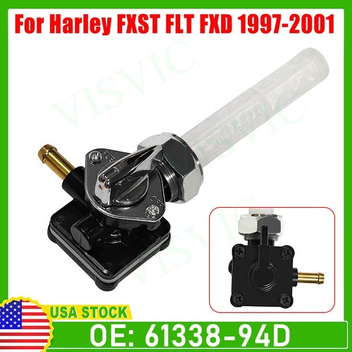 Fuel Valve Petcock Male Thread for Harley FXST FLT FXD 1995-2001 Tour 61338-94D