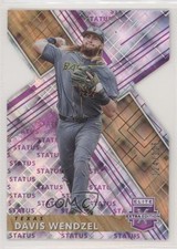 2019 Panini Elite Extra Edition Status Purple Die-Cut /125 Davis Wendzel #41 nd3