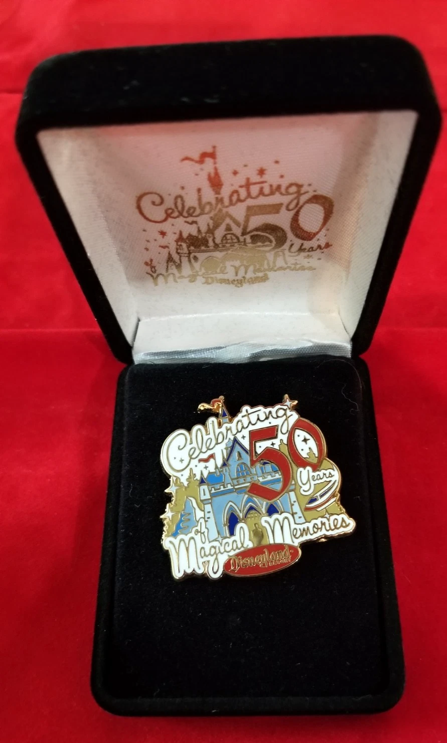 Disney DLR Celebrating 50 Years of Magical Memories Boxed Logo Pin LE1955