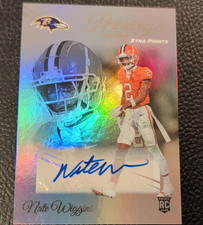 Panini Prestige 2024 Nate Wiggins #314 Xtra Points Rookie Autograph Ravens NFL