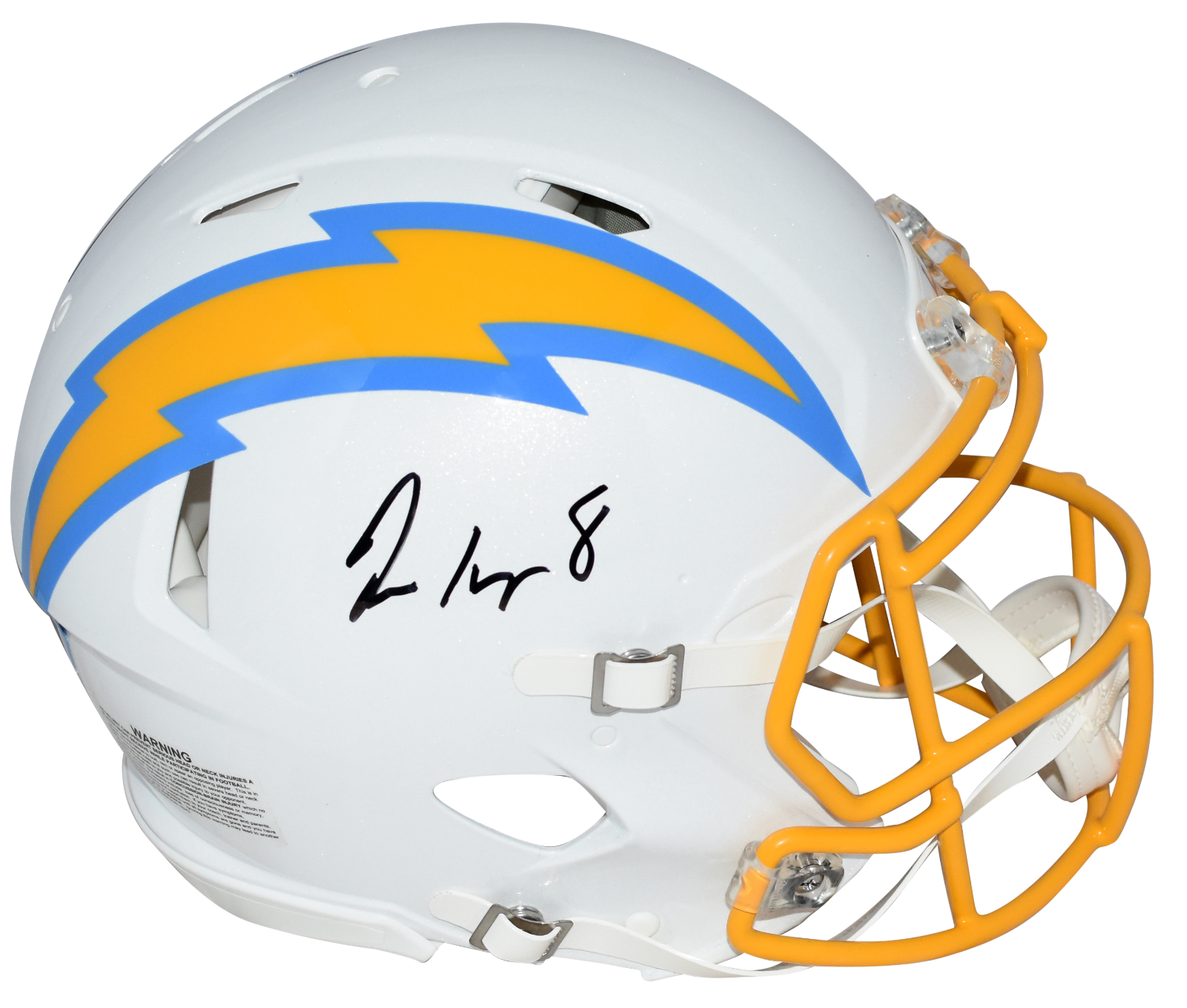 Omarion Hampton Autographed Signed Los Angeles Chargers AUTHENTIC SPEED HELMET BECKETT 
