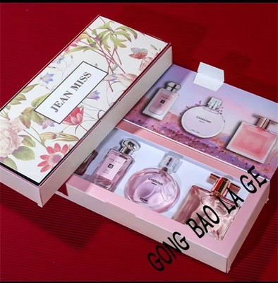 Frauenparfum Geschenk Box 4 Stücke Set Pflanzen Blumen Duft Anhaltende Duft Neu
