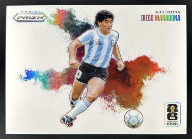 2026 Panini Prizm World Cup Diego Maradona Color Blast SSP #41 Argentina