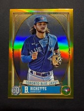 2021 Topps Gypsy Queen Chrome Gold Refractor #171 Bo Bichette 26/50 Box Topper