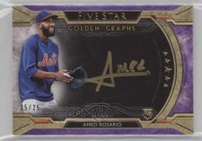 2018 Topps Five Star Golden Graphs Purple 25/25 Amed Rosario #FGG-AR Auto v9t