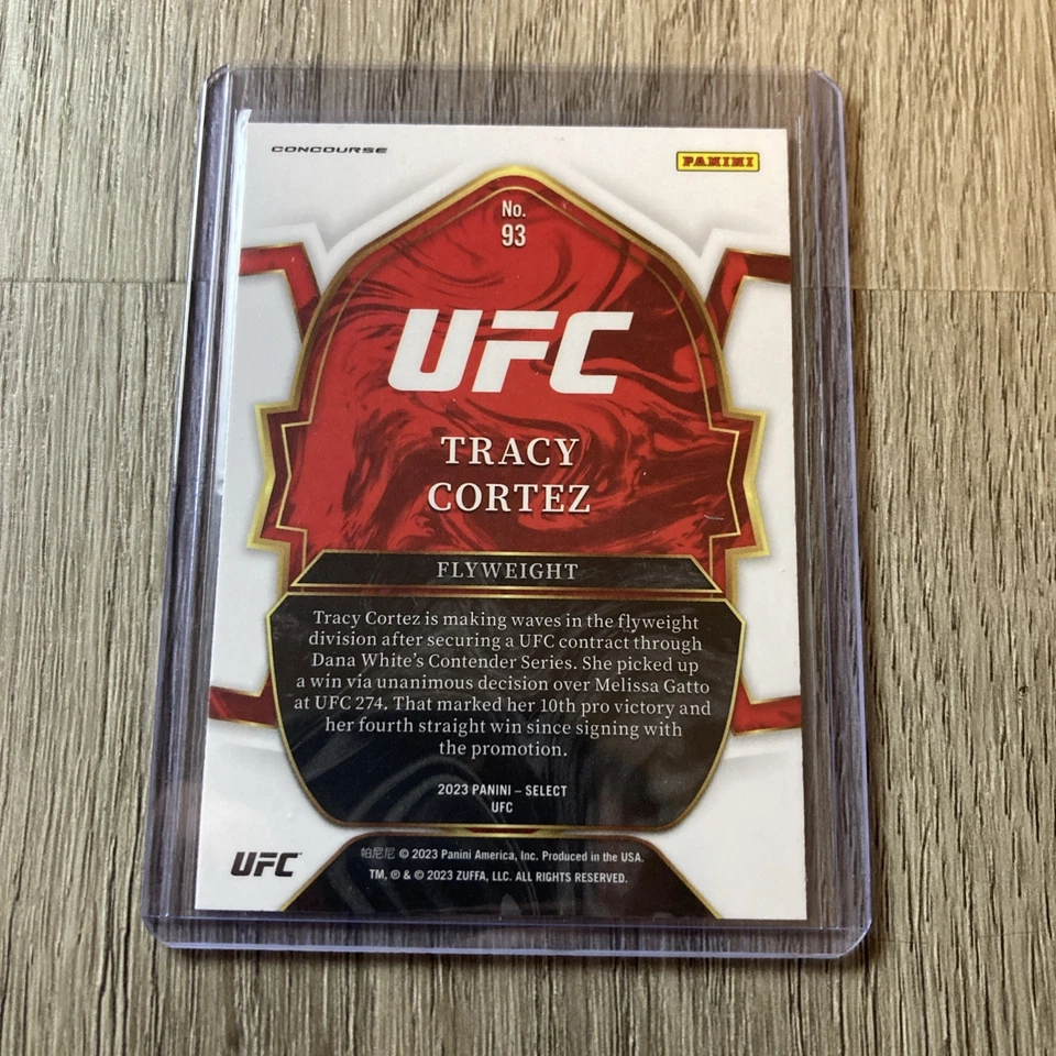2023 Panini UFC Select - Tracy Cortez - Concourse Tri Color #93 - Image 2 of 2