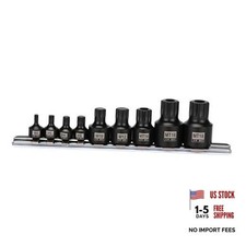 9pcs Low Profile Impact Triple Square Bit Socket Set Cr-mo 14 38 And 9pcs Low Profile Impact Triple Square Bit Socket Set Cr-mo 14 38 And