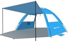 Gorich Beach Tent with Canopy - Easy Setup 3-4/5-6/7-8 Person Portable Sun Shelt