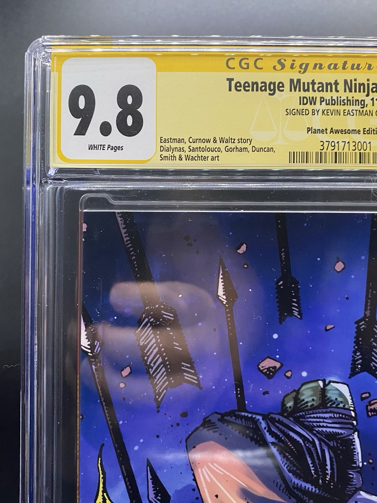 TMNT #100 – Planet Awesome Edition – Eastman Virgin Variant – CGC 9.8 Signed photo 2