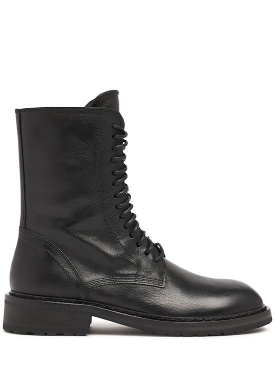 Ann Demeulemeester - Women - 40mm Danny leather combat boots - Black 252790₽