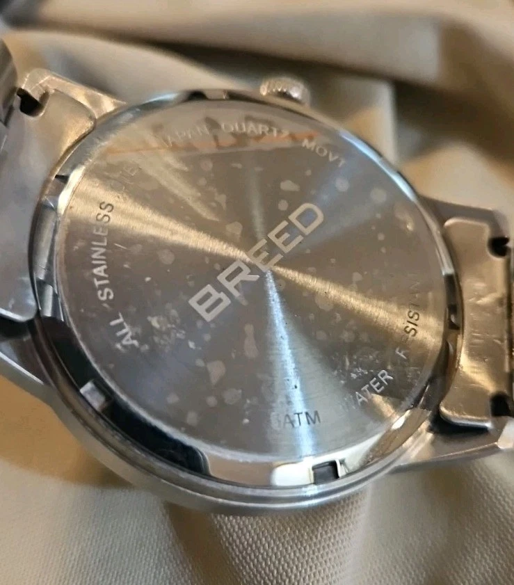 Reloj Pulsera Hombre Breed Acero Inoxidable Cuarzo Movimiento Japón Batería Nueva Foto 3 de 4