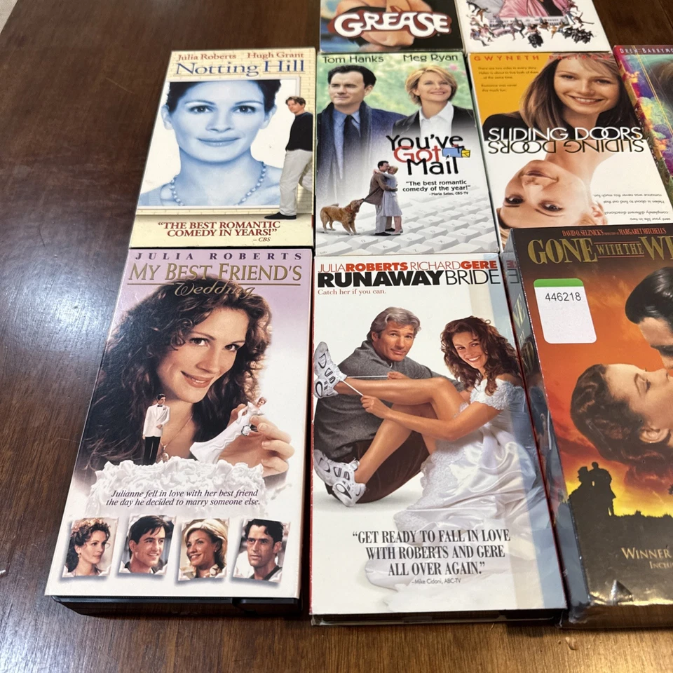 Chick Flicks VHS Grease You've Got Mail  Pretty Woman, Ever After LOT 10 - Image 2 of 4