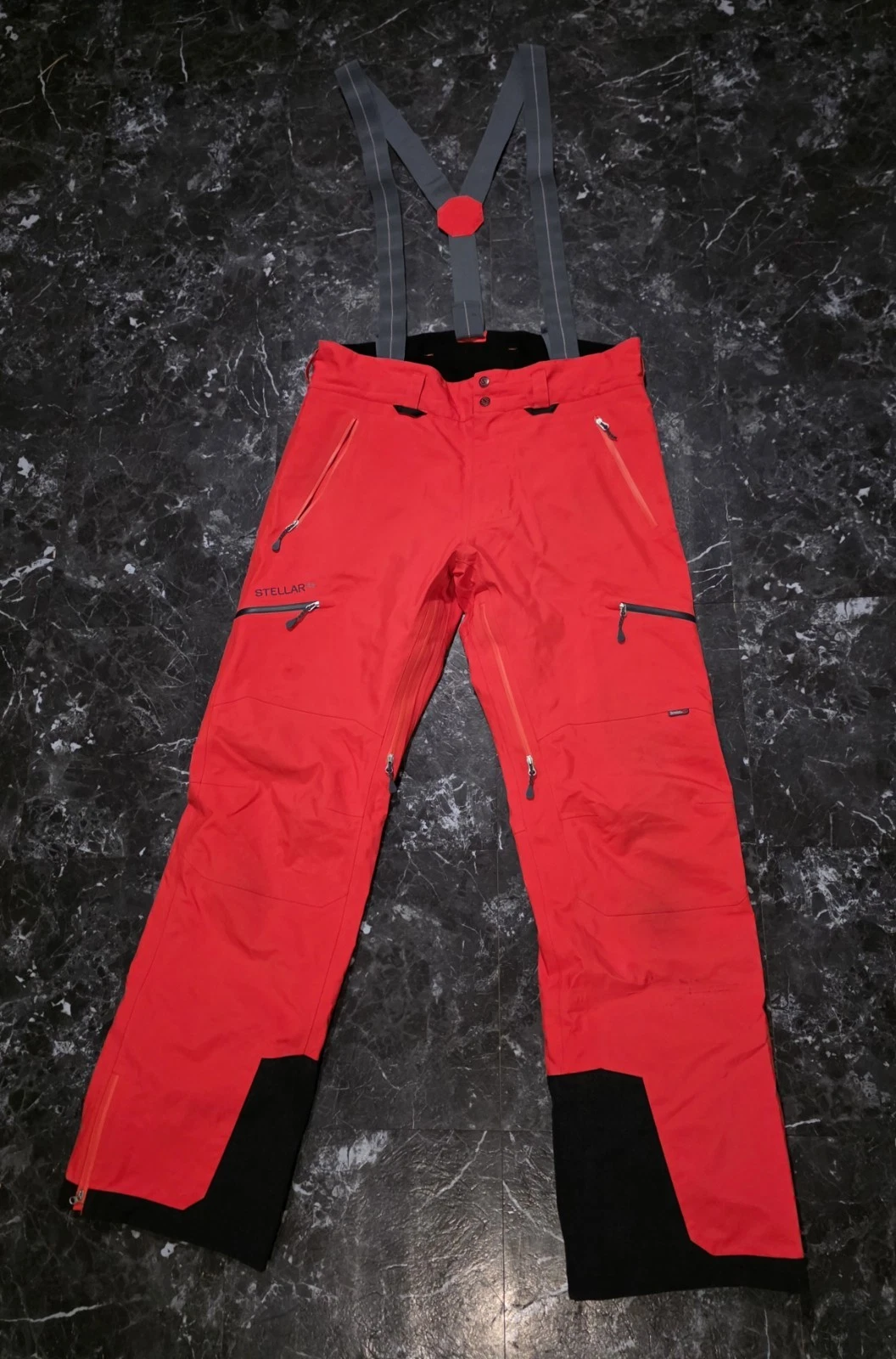 Stellar Equipment Mens Ultralight M Free Shell Pants Waterproof Orange Sz: Large