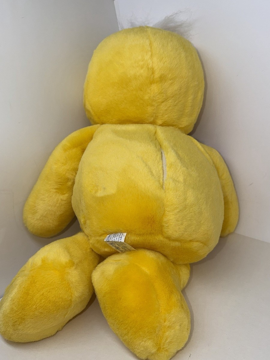 Dan Dee Vintage Smiley Face Tickle Giggle Wiggle Yellow Plush 17