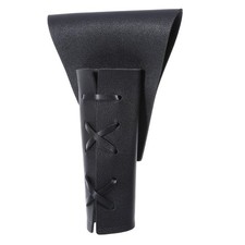 Medieval Leather Case, PU Sword Belt Adjustable Medium, Black