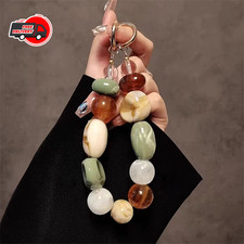 Korean Retro Bead Bracelet Phone Strap Charm Chain Knot Lanyard Pendant Box