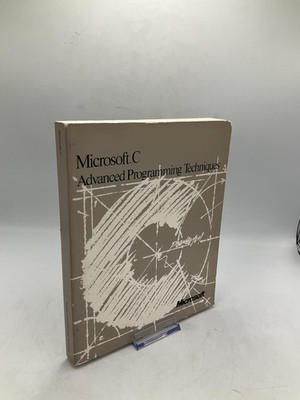 Microsoft C Advanced Programming Techniques Microsoft Press Paperback Beige