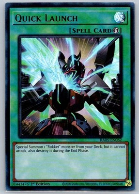 Quick Launch (Ultra Rare) Ultra Rare 1st Ed Rarity Collection 5 RA05-EN062 NM