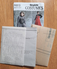 Simplicity 9813 Misses Costume Cosplay Steampunk Uncut Szs 10 - 18