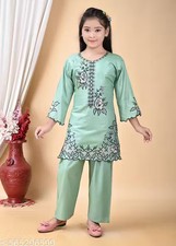 Traditional New Trending Kids Girls Kurta Pyjama Set for Diwali, any occasion