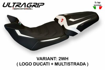 Ducati Multistrada 1260 Tappezzeria Italia Weißer Sitzbezug Antirutschdesign