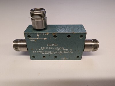 Coaxial Directional Coupler, Narda 3045C-10 dB, 7 - 12,4 GHz  N(f)