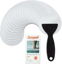 24 Pack Non Slip Bathtub Stickers Safety Shower Treads Adhesive Decals with Scra