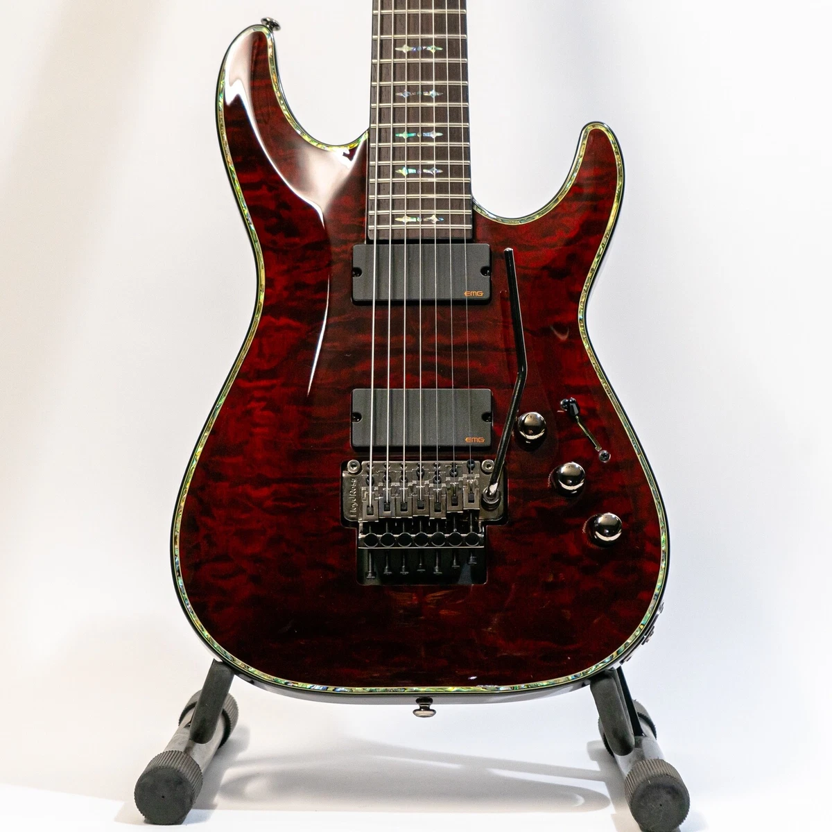 Schecter Hellraiser AD-C-7-FR-HR - Diamond Series 7-String Guitar - Black Cherry