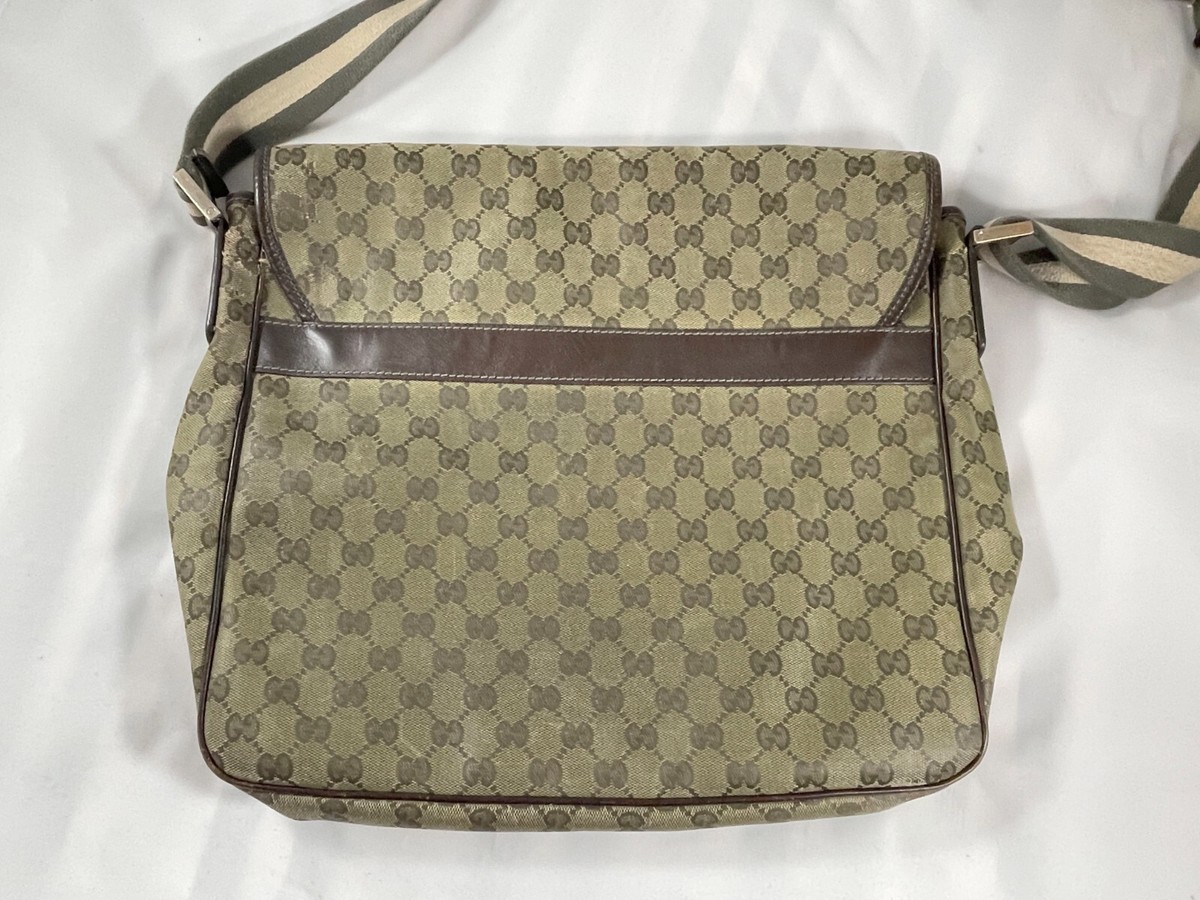 Men Gucci Messenger Bag Crossbody Shoulder Monogram Flap